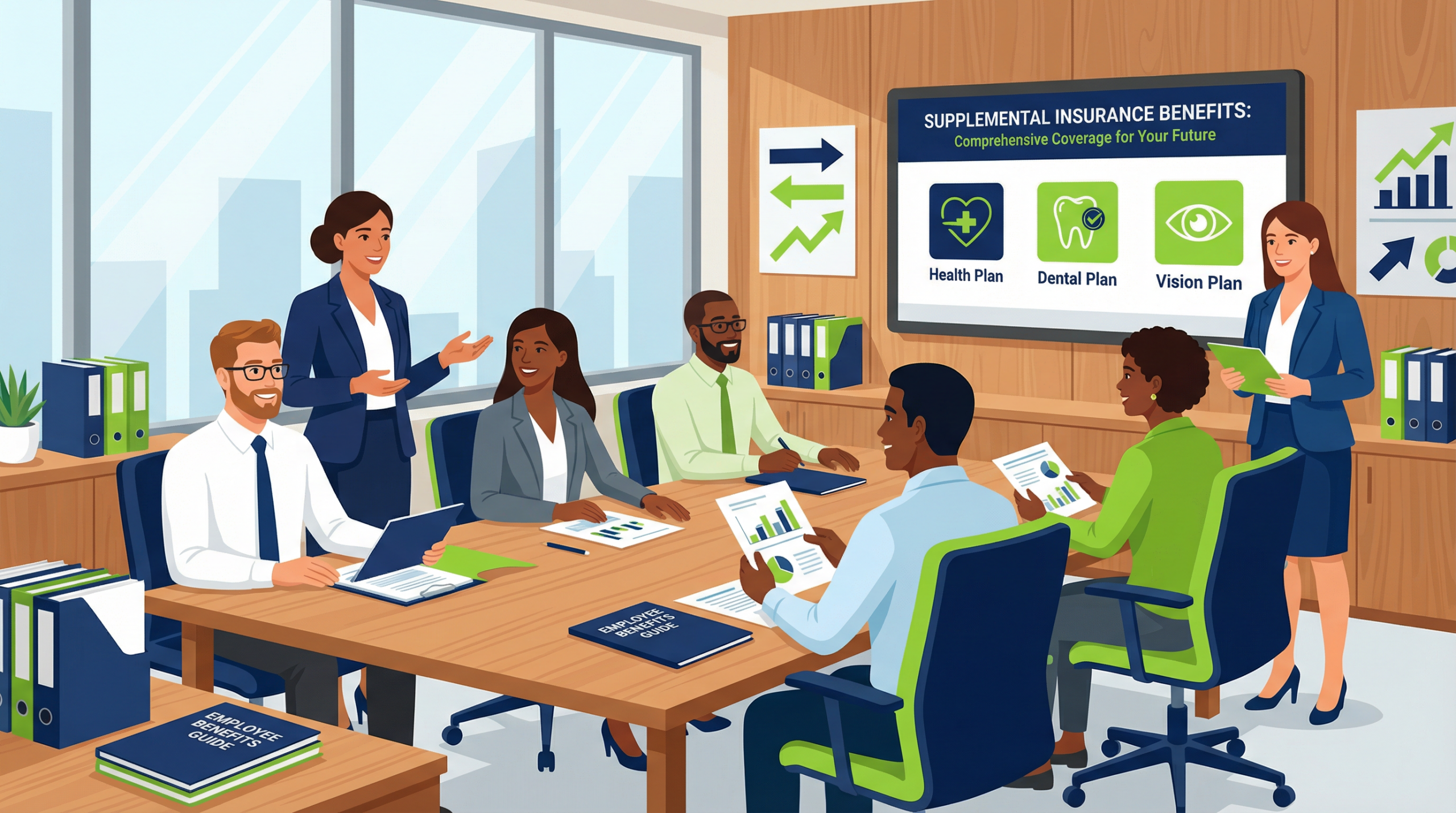 HR Team Discussing Employee Benefits